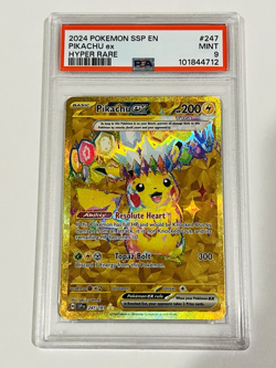 Surging Sparks- Pikachu ex Hyper Rare #247/191, UR Full Art #219/191, #057 PSA 9 - Image 3