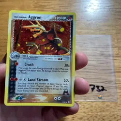 🥊🌙 Team Magma's Aggron 7/95 EX Team Magma vs Pokemon TCG HOLO Foil English 732 - Image 3