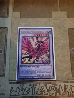 YUGIOH BLACK ROSE MOONLIGHT DRAGON YF07-EN001 ULTRA LIMITED EDITION PROMO NM - Image 1