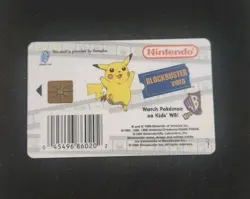 Squirtle Pokemon Snap Station Vintage Blockbuster Video Chip Card 1999 - Image 2