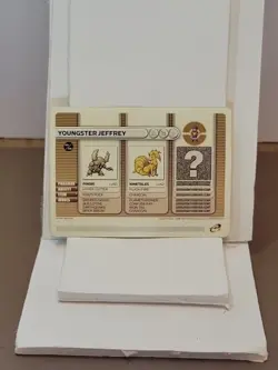 Youngster Jeffrey 2003 Pokemon Game Boy Advance Battle E Reader Card - Image 1