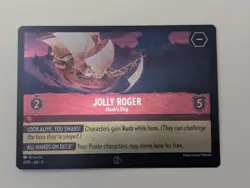 Disney Lorcana TCG | Jolly Roger - Hook's Ship | League Promo Card | 27/P1 Foil - Image 1