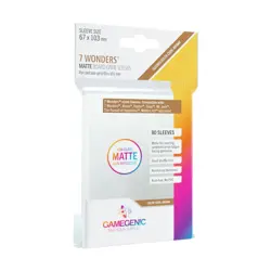 GameGenic Card Sleeves Matte Sleeves - 7 Wonders (10 Packs of 80) New - Image 1