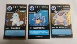 2024 POKEMON POKEDEX BLACK Card #009 Blastoise Whole Evo Line - Image 1