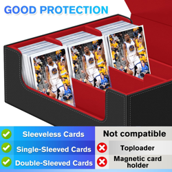 Trading Card Storage Box for MTG, 1800+ PU Leather Deck Box With Magnetic Closur - Image 4
