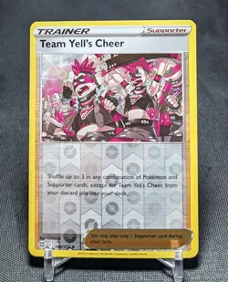 Team Yell's Cheer Reverse Holo Pokemon TCG Brilliant Stars Trainer Card 149/172 - Image 1
