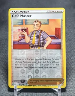 Cafe Master Reverse Holo 2022 Pokemon TCG Brilliant Stars Trainer Card 133/172 - Image 1