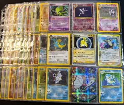 Lot of 90 ALL HOLO Vintage Pokemon Card Binder Collection - Image 1