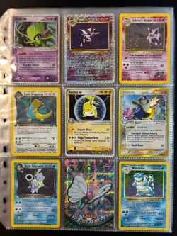 Lot of 90 ALL HOLO Vintage Pokemon Card Binder Collection - Image 2