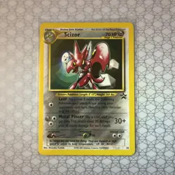 Scizor 33 Black Star Promo WOTC Pokemon Card NM - Image 1
