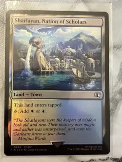 FOIL 0288 Sharlayan, Nation of Scholars Land FFXIV Common Final Fantasy Card MTG - Image 1