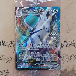 Ice Rider Calyrex VMAX 046/198 Holiday Exclusive Holo SEALED Pokemon Card - Image 1
