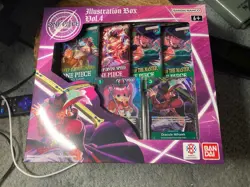 One Piece Card Game Illustration Box Vol 4. (4 Boosters / New Factory Sealed) - Image 1