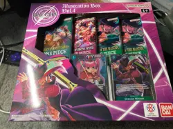One Piece Card Game Illustration Box Vol 4. (4 Boosters / New Factory Sealed) - Image 3