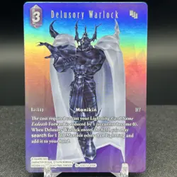 Delusory Warlock Re-123C/13-070C Full Art Foil Final Fantasy Card - Image 1