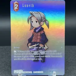 Luneth Re-029C-13-015C Full Art Foil Final Fantasy Card - Image 1