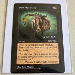 MTG Magic The Gathering - Dark Banishing - Oversized 6x9 Harvest Season Card - Image 1