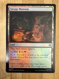 Savage Mansion - Foil - SPM - MTG - EN - NM - 0183 - Image 1