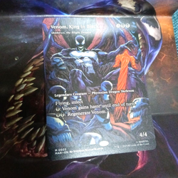 MTG Venom, King in Black Full Art English MAR Borderless Black N/M F/S Japan - Image 1