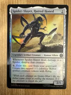 x1 Spider-Slayer, Hatred Honed - Marvel's Spider-Man - NM - MTG FOIL - Image 1