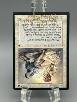 Combat Medic Mtg Fallen Empires Magic the Gathering Auto Signed Liz Danforth - Image 2