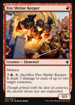 Fire Shrine Keeper - Light Play MTG Ixalan - Image 1