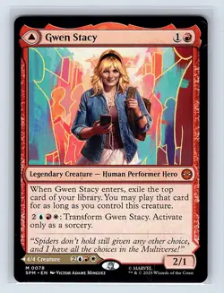 Gwen Stacy/Ghost-Spider #78 Regular Mythic MTG 2025 Marvel's Spider-Man (SPM) - Image 1