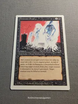 MTG Revised Edition Animate Dead Uncommon Magic The Gathering Free Shipping - Image 1