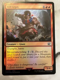 FOIL C 0141 Hill Gigas Creature Giant Common Final Fantasy NM Card MTG FIN FFVI - Image 1