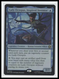 MTG Lady Octopus, Inspired Inventor - Foil Rare - Spider-Man SPM 2025 - Image 1