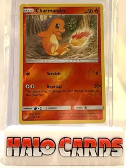 PACK FRESH Pokemon TCG Cards Charmander 11/181 Team Up Reverse Holo NM-M G - Image 1