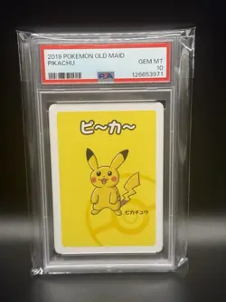 2019 POKEMON OLD MAID PIKACHU PSA 10 - Image 1