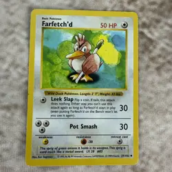 Farfetch’d 27/102 Base Set Unlimited Pokemon TCG 1999 - Image 1