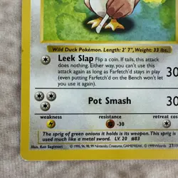 Farfetch’d 27/102 Base Set Unlimited Pokemon TCG 1999 - Image 5