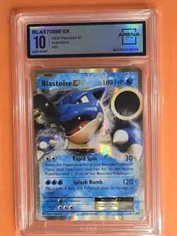 2016 Pokemon XY Evolutions BLASTOISE EX #21 AC 10 Gem Mint RARE - Image 1