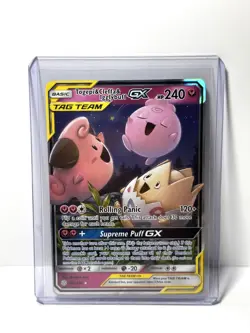 Pokemon TCG Togepi & Cleffa & Igglybuff GX 143/236 Cosmic Eclipse Near Mint - Image 1