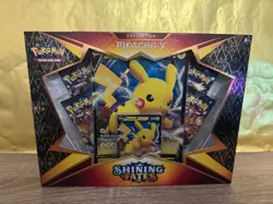 Pokemon TCG Shining Fates Pikachu V Collection Box - Factory Sealed 820650828690 - Image 1