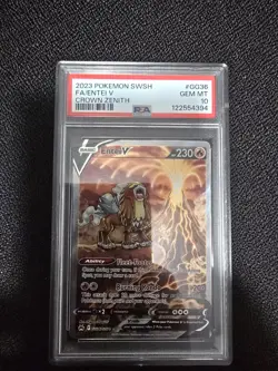Pokemon 2023 Swsh Crown Zenith Entei V Galarian Gallery #GG36 PSA 10 GEM MINT - Image 1