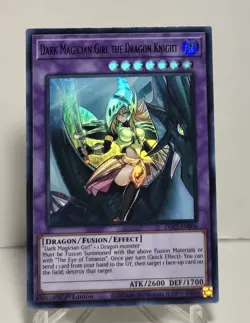 Dark Magician Girl Dragon Knight DLCS-EN006 1st Edition Ultra Rare Yugioh NM/M - Image 1
