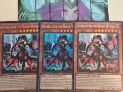 Yugioh 3x Diabellstar the Black Witch Prismatic Secret Rare PSR MP24-EN109 1st M - Image 1