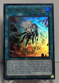 Sky Striker Mobilize - Linkage! MAMA-EN003 Ultra Rare 1st Edition Yugioh NM/M - Image 1