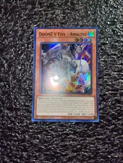 Yugioh! DoomZ V Five - Amalthe DOOD-EN009 Ultra Rare 1st Edition Near Mint - Image 1