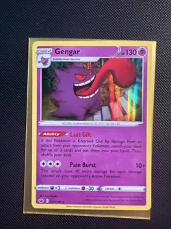 Pokemon Gengar TCG Holo Rare Card 057/198 Sword & Shield Chilling Reign - Image 1
