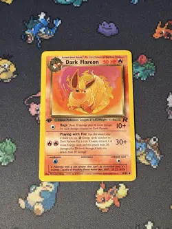 Pokemon Cards Dark Flareon 35/82 Team Rocket FIRST EDITION - (HP) - Image 1