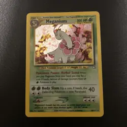 Pokemon TCG Meganium 10/111 Neo Genesis Unlimited Holo Card Set - Image 1
