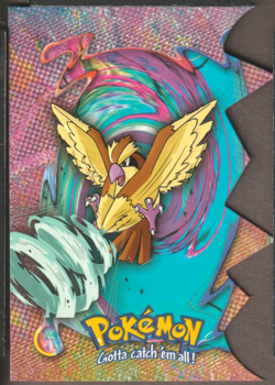 Pokemon TV Series 2 Topps - Die-Cut Embossed Chase Card #16 Pidgey EV10 - Image 1