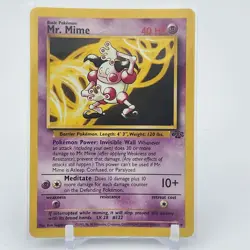 Mr. Mime 22/64 Jungle Unlimited - Non Holo Rare - WOTC Pokemon Card - LP - Image 1