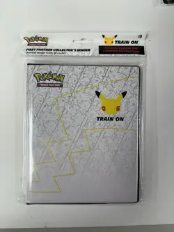 Pokemon 25th Anniversary First Partner Collector's Binder Jumbo Cards + Pikachu - Image 1