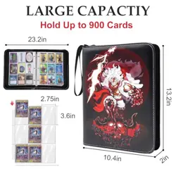 Trading Card Binder for One Piece Card Game,with 9 Pocket one piece-900 cards - Image 3