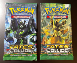Lot (2) POKEMON XY FATES COLLIDE Sealed 10-Card BOOSTER PACKS (Zygarde Delphox) - Image 1